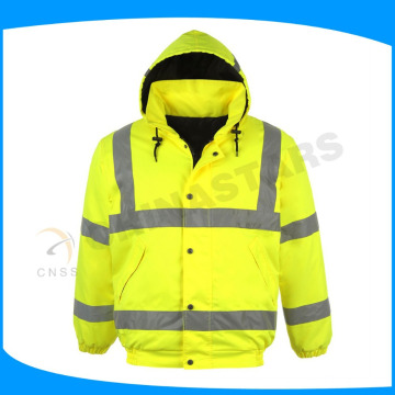 hot sale waterproof reflective winter jackets with cotton padding inside